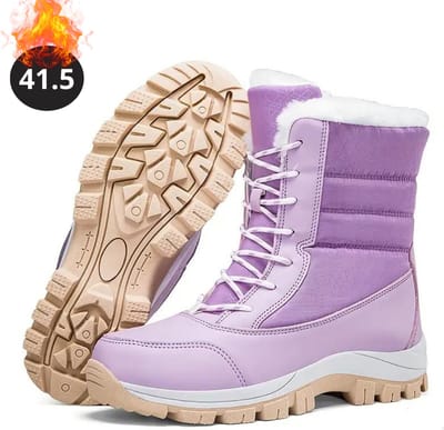 Nivard Snowboots - Sneeuwschoenen - Sneeuwboots - Dames - Wintersport - Ski - Skischoenen - Paars - 41.50- Laarzen