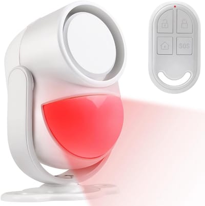 Bewegingsmelder alarm PIR sensor met afstandsbediening 125 dB alarmsirene voor inbraakbeveiliging in huis en kantoor