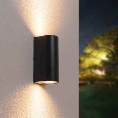 Dimbare LED Wandlamp - Ronde Up & Down Verlichting - 2700K Warm Wit - IP64 Waterdicht - Tuinverlichting voor Buiten