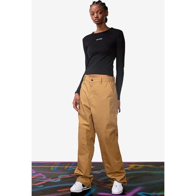 Daily Paper Dijon Brown Rework Pants Size: XS | Tailored Pants Outlet | Heren | Beige