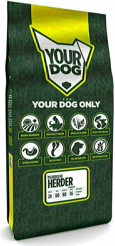 Yourdog Picardische herder Rasspecifiek Senior Hondenvoer 12kg | Hondenbrokken