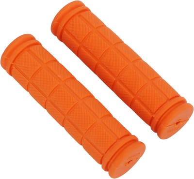 *** Full Grip Fietshandvatten Oranje - Anti Slip - Fietsstuur - 115mm/22mm - van Heble® ***