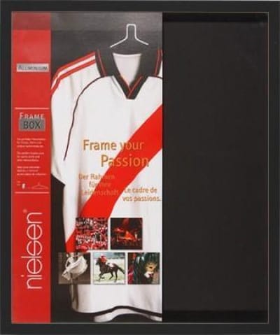 Wissellijst - Collage lijst 3D - Voetbalshirts - Inlijsten van Voetbalshirt - Zwart - Aluminium - 70x90 cm