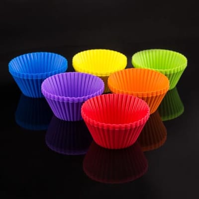 Set van 24 Herbruikbare Siliconen Muffinvormpjes voor Cupcakes - Hittebestendig en BPA-vrij