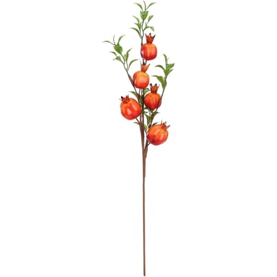 Kunstmatige Granaatappeltak met Rode Vruchten Groene Bladeren Gesimuleerde Decoratie voor Huis