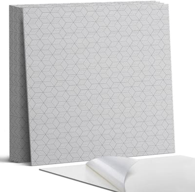 Coloray Wandpanelen Zelfklevend - Hexagonaal bladpatroon Zelfklevende Wandpanelen - 50 cm x 50 cm - Grijs Wandpaneel PVC - 4 stuks - Mozaïeken Wandpanelen Zelfklevend - Wandpaneel Keuken - Wandpanelen Badkamer