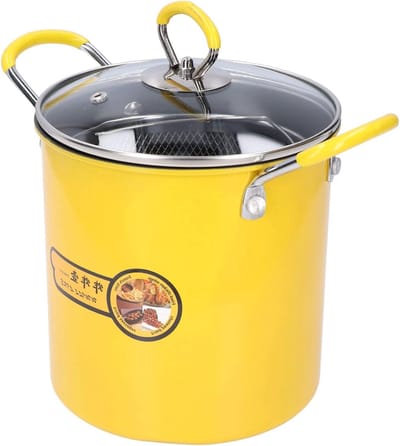 Mini Frituurpan - Keuken Friteuse - Thuis Frituren - Veilig en Gemakkelijk - 3 Liter - Zilver