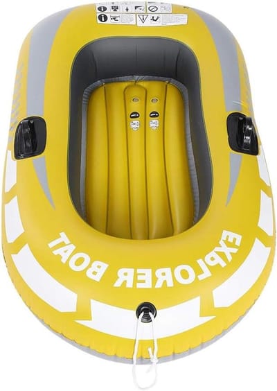 Opblaasbare Kajak - Luchtboot - Vissen en Duiken - Dubbele Klep Systeem - Tot 55 Kg - Blauw
