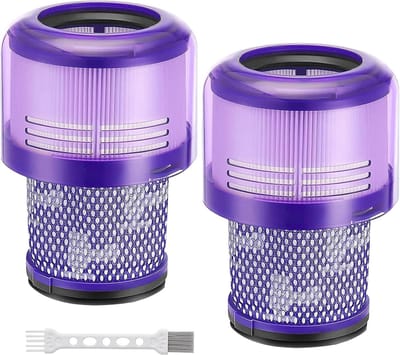 Geschikt voor Vervangende filters voor de Dyson V11 Torque Drive draadloze stofzuiger, compatibel met de Dyson V11 SV14 Animal en V15 Detect draadloze stofzuigermodellen, onderdeelnr. 970013-02, 2 stuks-Belle's product