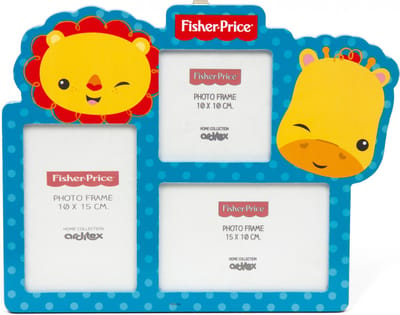 Fisher-Price houten multifotolijst dieren 33 cm junior - Kerst Cadeau