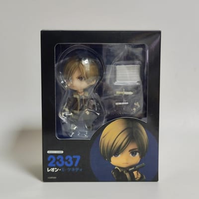 10cm Op Voorraad Resident Evil 4 Remake #2337 Leon S. Kennedy Q Versie Actie Anime PVC Model Beweegbaar Model Poppen Set Speelgoed Cadeau black