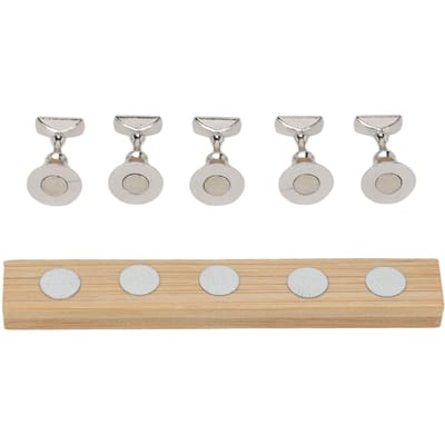 Magnetische Nagel Display Standaard Log Legering DIY Training Vingernagel Display Houder voor Schoonheidssalon white