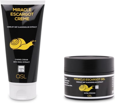 QSL | Miracle escargot crème - Nr 1. Slakkencrème - Miracle escargot creme 200ml - Miracle escargot gel 250ml - Combideal