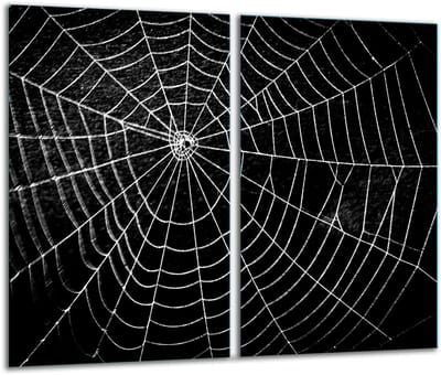 TMK ArtDeko - Snijplank Glas - Zwart - 2x 30x52 cm - Inductie Compatibel