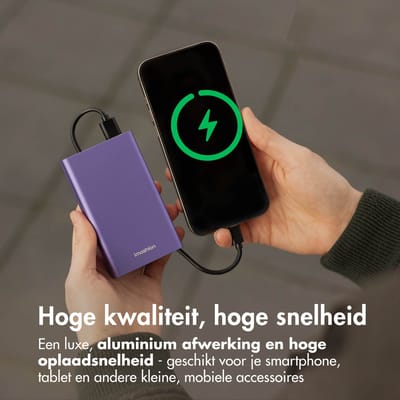 imoshion® Powerbank 20000 mAh - 30W Ultra Snellader - 4x Smartphone Opladen - USB C / USB A - Powerbanks - Universeel - Quick Charge 3.0 en Power Delivery