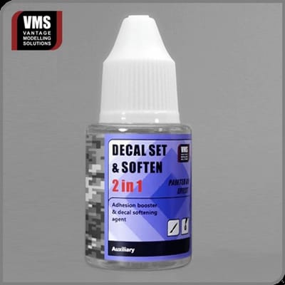 VMS Decal Set & Soften 2-in-1 – Decalvloeistof voor Modelbouw (1 Flesje) VMS-698