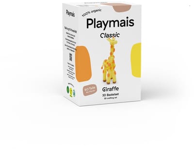 PlayMais bouwpakket giraffe - creatief knutselplezier voor kinderen.