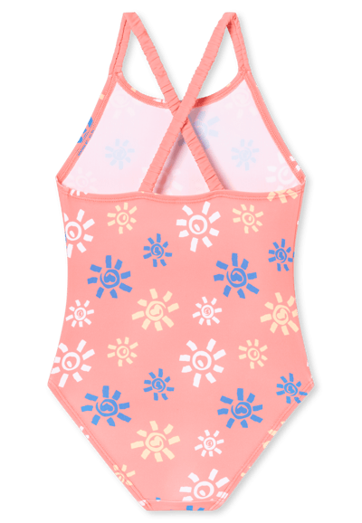 Badpak gebreide stof LSF40+ zon pink - aqua 92