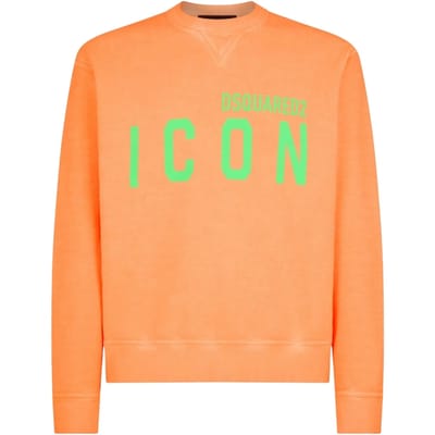 Dsquared2 Icon Oranje Trui Met Ronde Hals