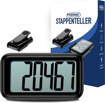 Premes - Stappenteller - Activity Tracker - Stappentellers - Broekzak - met Clip - Volwassenen - Kinderen - Wandelen - Kind - Heren - Dames