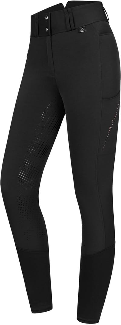 ELT WINTERRIJBROEK MINA THERMO HIGHWAIST FULLGRIP Zwart