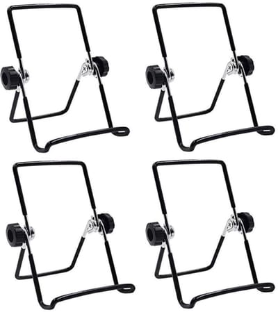 Dailygoods- Spruitenstandaards 4 Stuks - Kiemglazenstandaards - Inmaakpotten - Opvouwbaar - Metalen Filter - Zwart - Kiemstandaard