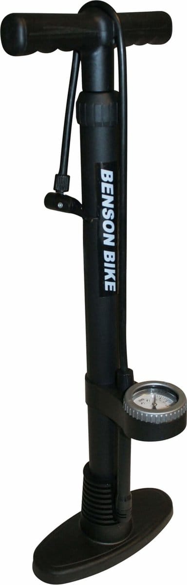 Benson. Fietspomp Profi + Manometer - Auto en Hollands ventiel - Max 11 Bar