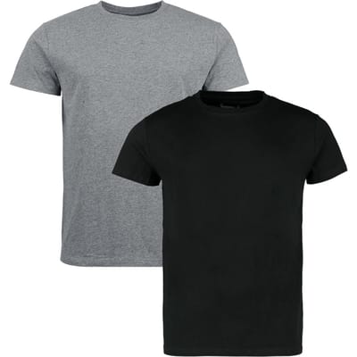 R.E.D. by EMP T-shirt - Set van 2 T-shirts - S tot XXL - voor Mannen - zwart-donkergrijs