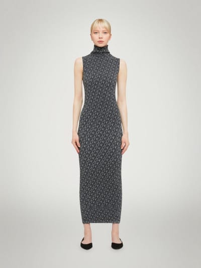 Wolford Cotton Letter Dress black/ash S