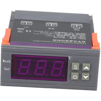 Régulateur de température numérique de micro-ordinateur intelligent MH-1210W Régulateur de thermostat de contrôle de température de chauffage/refroidissement de haute précision avec capteur AC220V