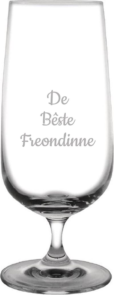 Gegraveerde bierglas op voet 41cl De Bêste Freondinne