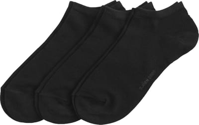 Björn Borg Sokken - Sneakersokken - 3 paar - Unisex - Maat 35-38 - Zwart