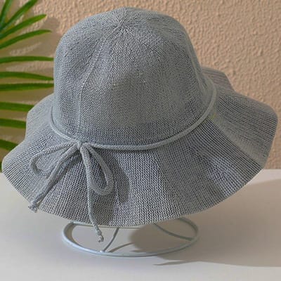 Grote Rand Zonnehoed voor Dames in de Zomer Ademende Opvouwbare Vissershoed voor Buiten Strand Strik Zonnehoed One size