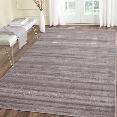 Flycarpets Marlon Vloerkleed Effen Gestreept - Beige - Laagpolig - 280x370 cm - Voor in de woonkamer