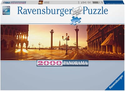Panorama Puzzel Tekening Venetië San Marco Plein 2000 Stukjes
