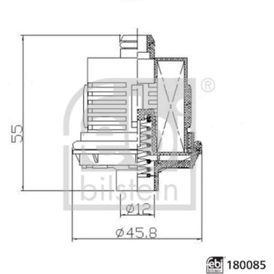 Hydraulisch filter, meervoudige plaatkoppeling vierwielaandrijving FEBI BILSTEIN 180085