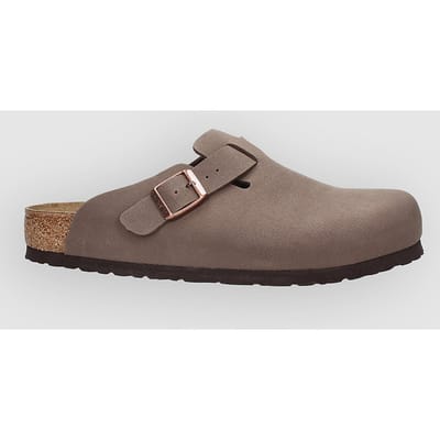 Birkenstock Boston Syn 2.0 Birko-Flor Nubuk Sandalen bruin