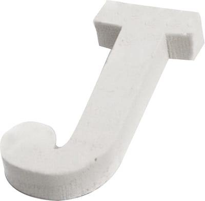 ARTYFETES - Kleine witte houten letter j 5 cm voor decoratie