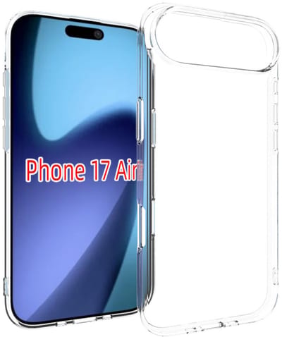 MobyDefend Hoesje - Geschikt voor iPhone Air - Transparante TPU Backcover - Volledig Doorzichtig