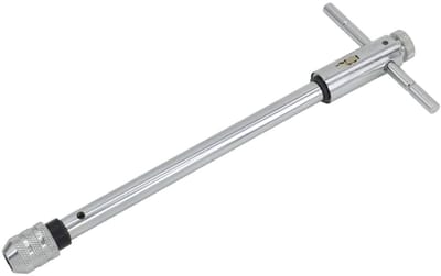 Awtools AW20308 - T-Handvat voor Draadtappen - 300mm - Met Ratelsysteem - Staal