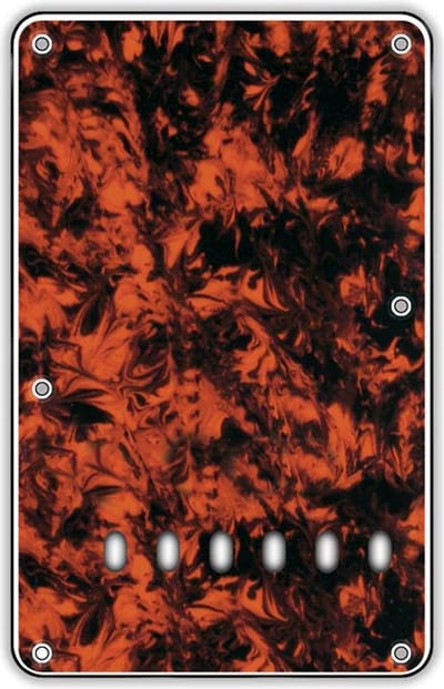 Boston BP-313-MO back plate, string spacing 11,2mm, 3 ply, standard Stallion, 86x138mm, marble orange