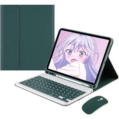 Geschikt voor 2021iPad pro11 inch tablet draadloze Bluetooth-toetsenbordbehuizing dual-mode Bluetooth-muis for mini 1/2/3/4/5 gray