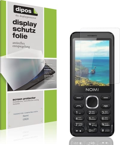 dipos – 4x Matte Beschermfolie geschikt voor Nomi i2820 | Krasbestendige & antireflecterende Screenprotector Ultra-Thin