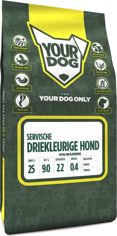 Yourdog Servische driekleurige hond Rasspecifiek Adult Hondenvoer 6kg | Hondenbrokken