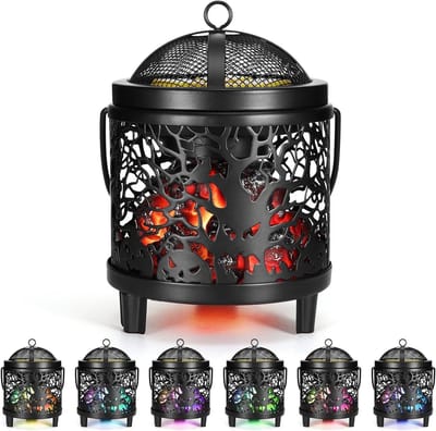 Skull Patroon Geur Lamp met 7 Kleuren Gradiënten - 4-in-1 Geurverwarmer voor Kaarsen en Geuroliën in Kantoor en Slaapkamer
