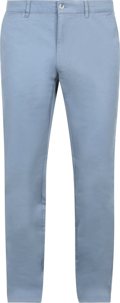 Suitable Chino broek Peano Twill Steel Blue - Maat 46 - Heren - Mannen broeken