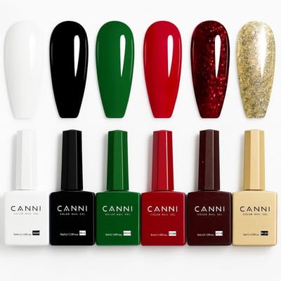Canni - Gellak - 6 stuks - HEMA-vrij - TPO-vrij - Gellak nagellak - Gel lak - Gellac - Pink Gellac - Gellak set kleuren - Gellak starterspakket - Gellak rood - Gellak roze