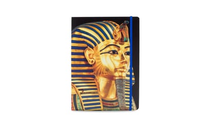 Lanzfeld Tutankhamun - Kunst Notitieboek A5 - Gelinieerd - Egyptisch Design - 80 Pagina's - Softcover
