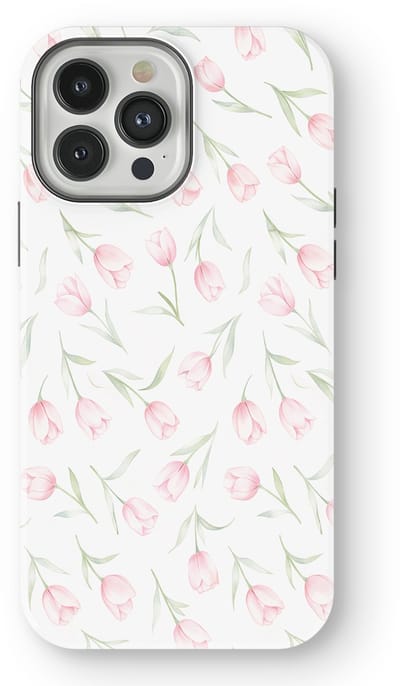 Bloemen Design Hoesje geschikt voor iPhone 13 Pro | Flower Print Tough Case met Mag | Shockproof | Bloemen Motief Backcover geschikt voor iPhone 13 Pro Soft Tulips