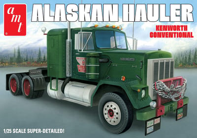 AMT Modelbouwpakket Militaire voertuigen - 1339 Alaskan Hauler Truck - Kenworth Conventional Plastic - 1:25 - Modelbouw